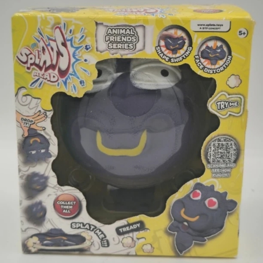 BEST TOYS 4 EVER BRAND = SPLATS HEAD = Animal Friends Series-Tready Stress Ball